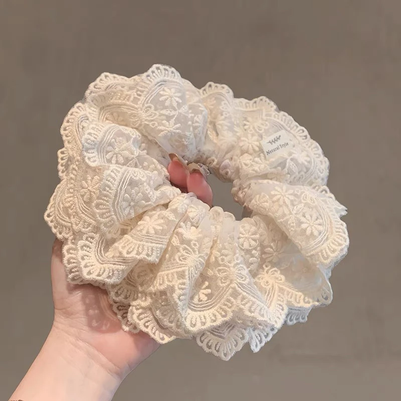 【四层蕾丝】赵露思同款蕾丝发圈发饰2025新款气质优雅高弹力