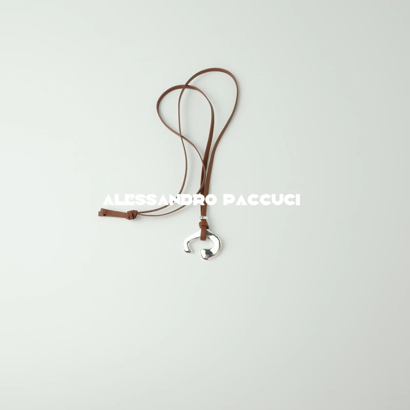 非金属皮质项链 AP洛哥43097EX 【马蹄项链】牛皮复古时尚百搭项链