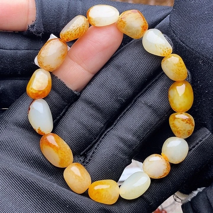 和田玉未镶嵌手链