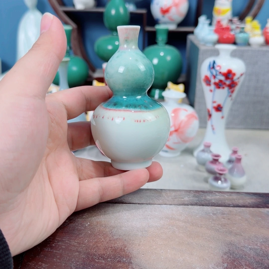 陶瓷手工小花器摆件