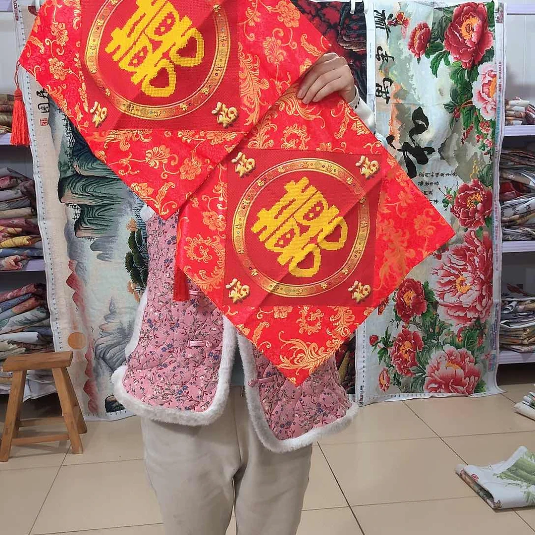 棉十字绣成品出售