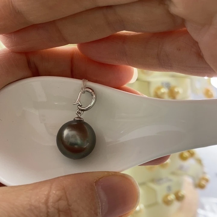 海水珍珠颈饰银S925镶嵌
