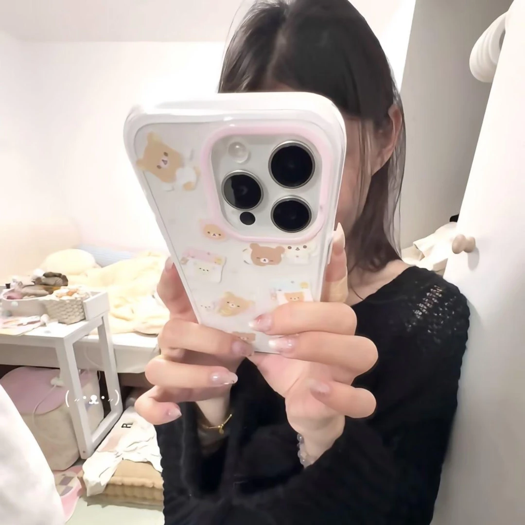 摩天轮小熊适用苹果16 15手机壳iPhone13promax防摔14 12男女xr软