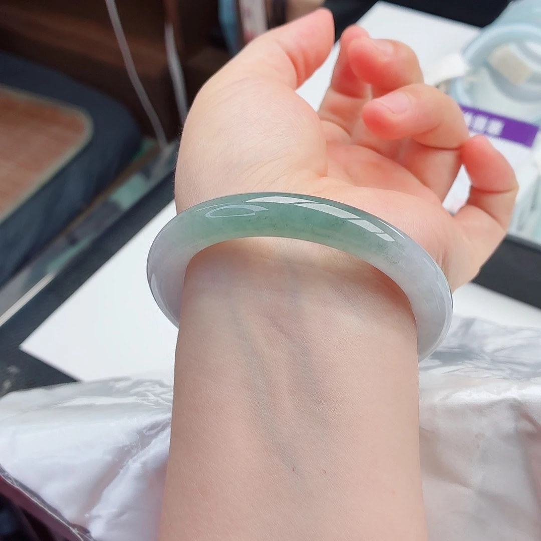 翡翠手镯未镶嵌10号-57圈口