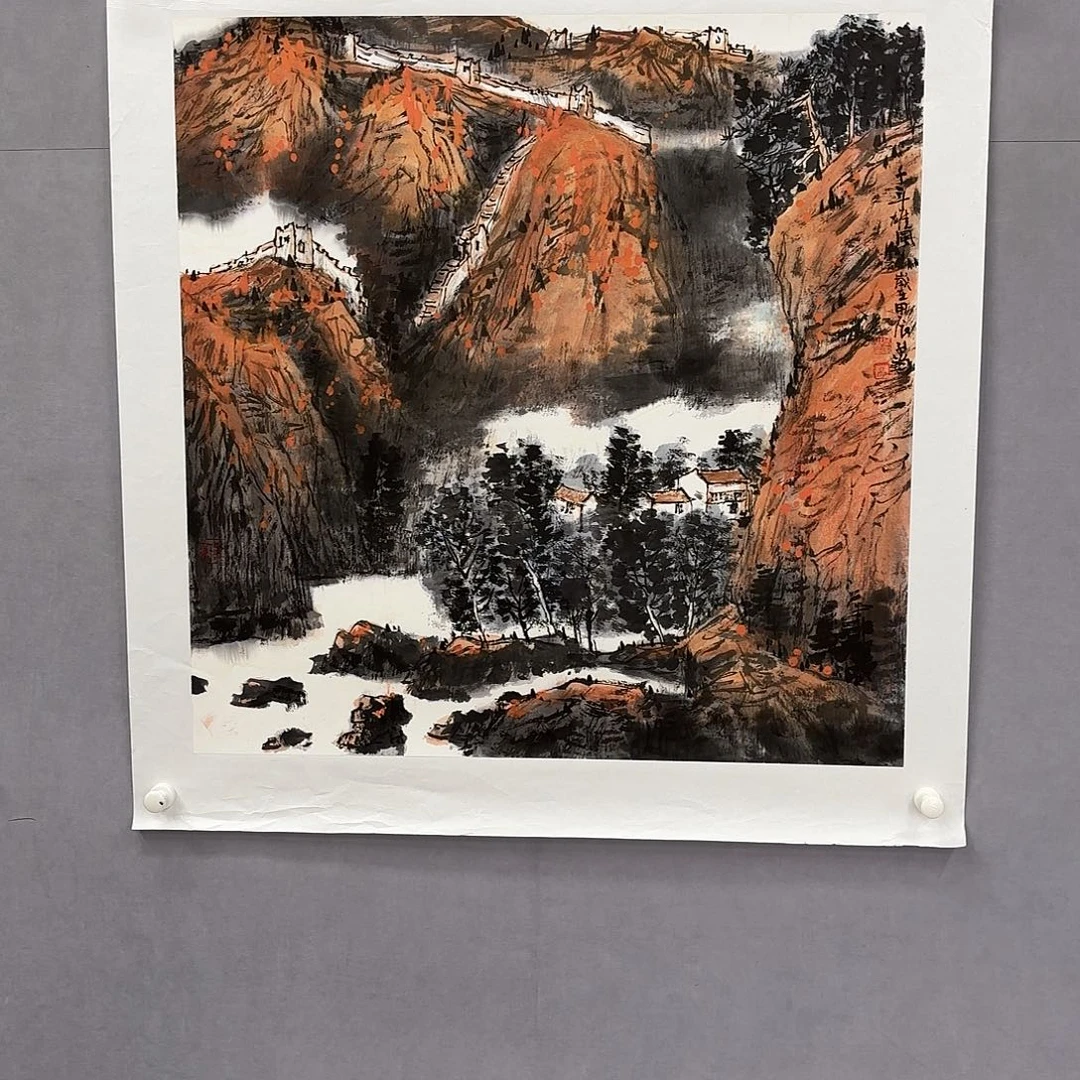 国画艺术家真人手绘