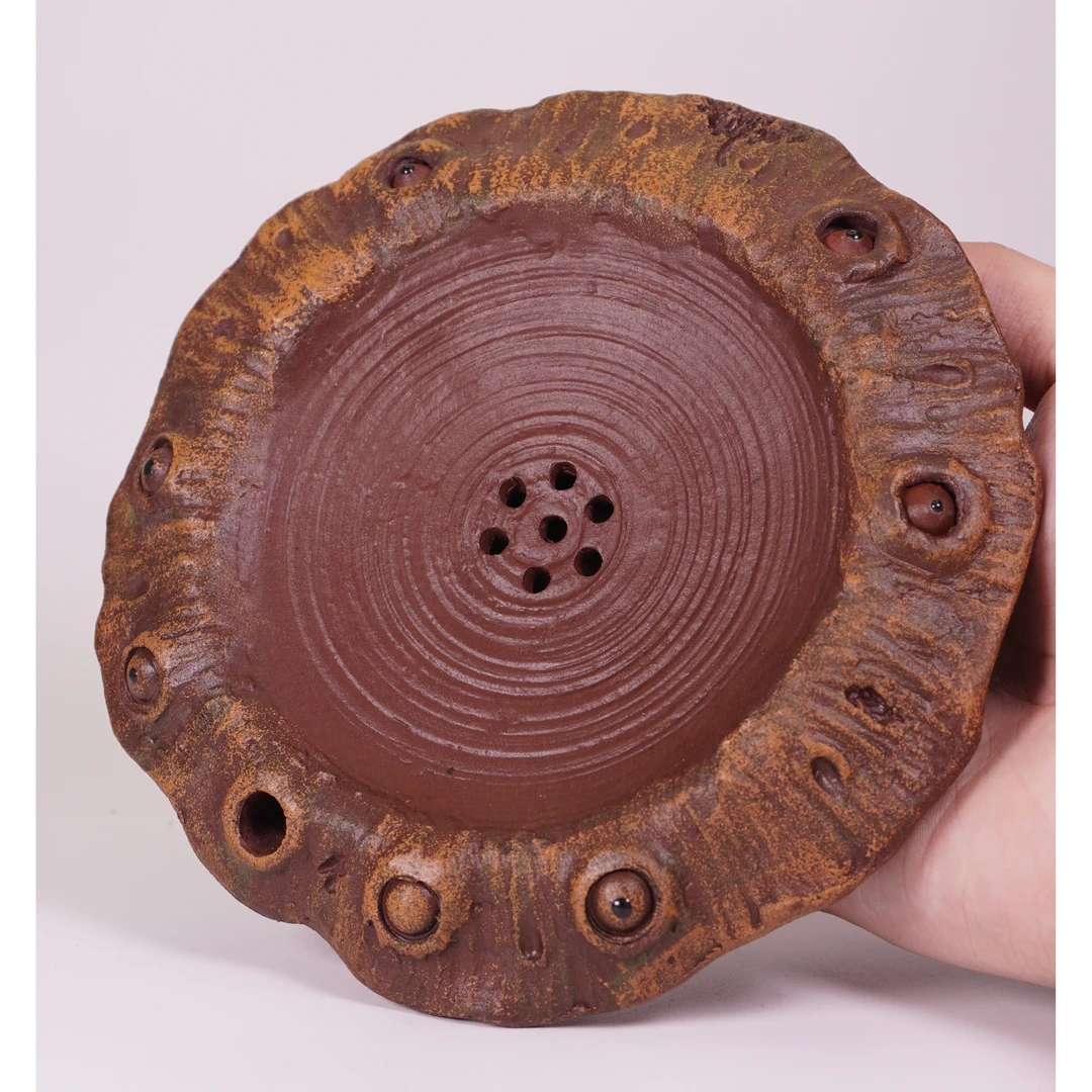 【一壶堂紫砂】莲子壶承 紫泥 干泡台 紫泥 宜兴 壶承