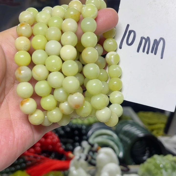 蛇纹石玉手串多样性发货未镶嵌