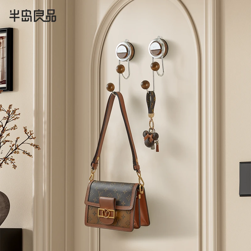 吸盘挂钩家用玄关挂钩强力粘胶贴墙2025新款门后挂钩挂衣架免打孔