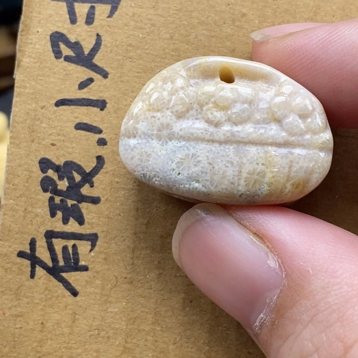 硅化珊瑚（珊瑚玉）未镶嵌颈饰