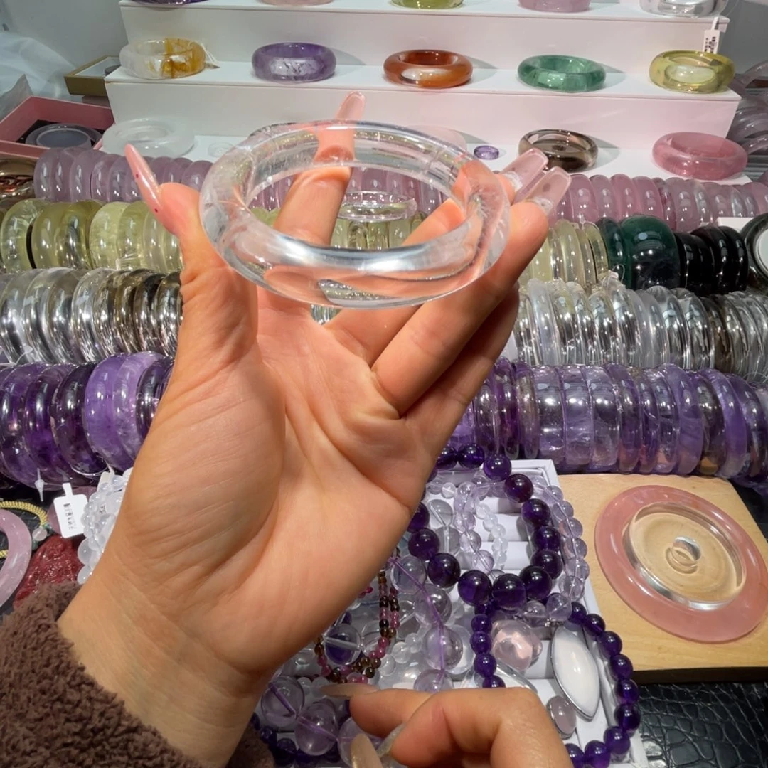 未镶嵌水晶手镯手镯60.5圈口19号