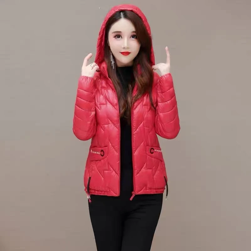 亮面棉服女轻棉袄脱卸帽保暖棉衣外套467