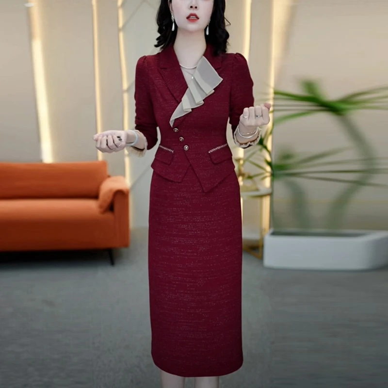 秋冬轻奢高贵气质裙子女装新款2025爆款高级感打底洋气显瘦连衣裙