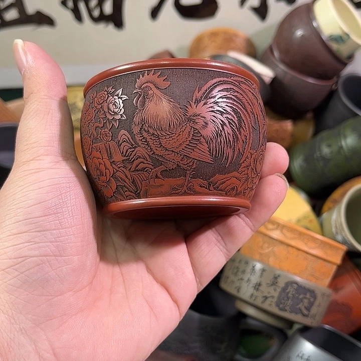 茶杯紫砂全手工紫砂主人杯