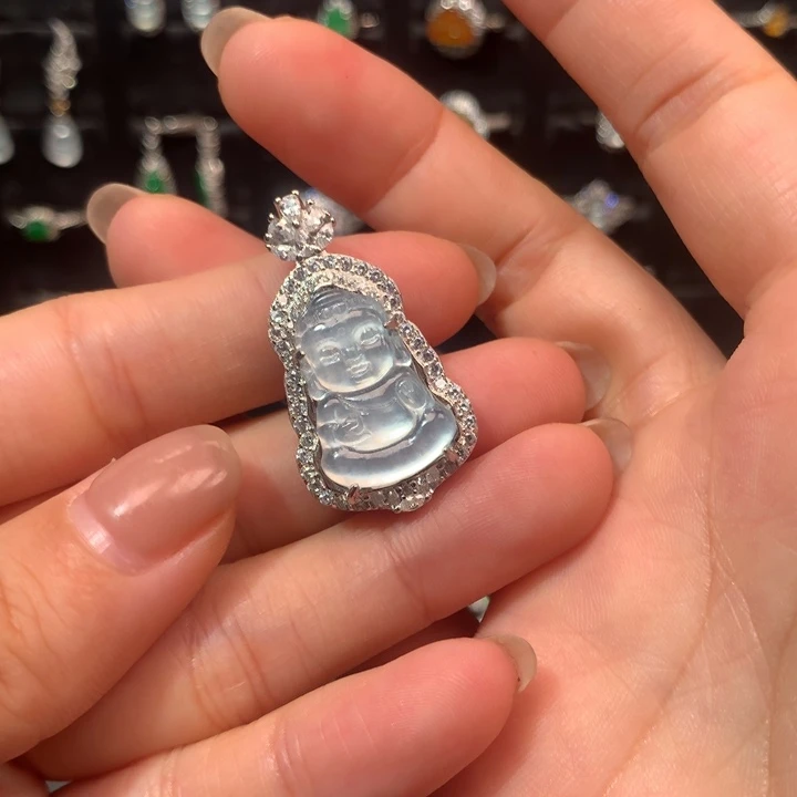 L***_翡翠银S925镶嵌颈饰宝宝