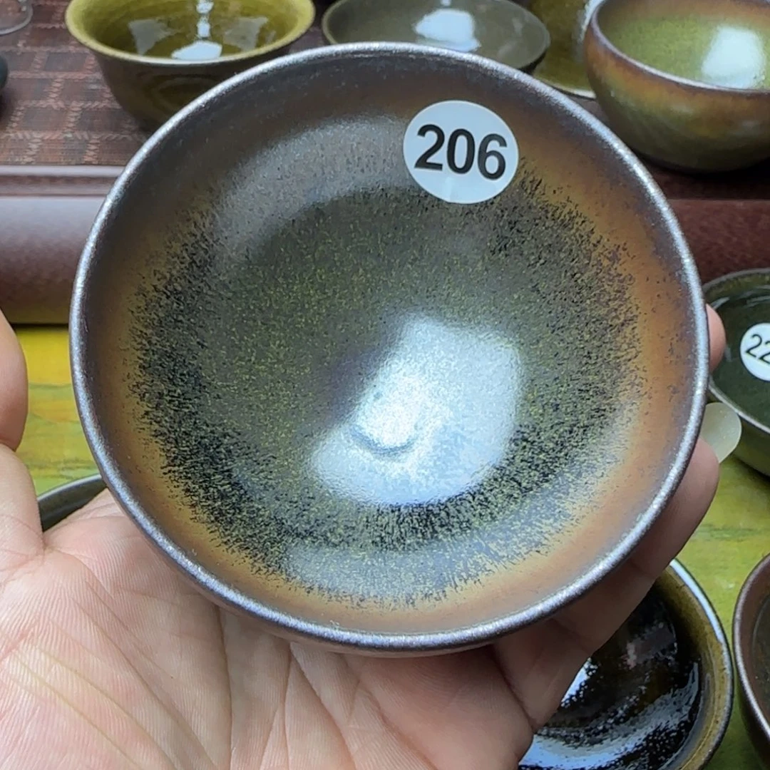 静***凝茶盏天御九龍龙窑柴烧建盏206