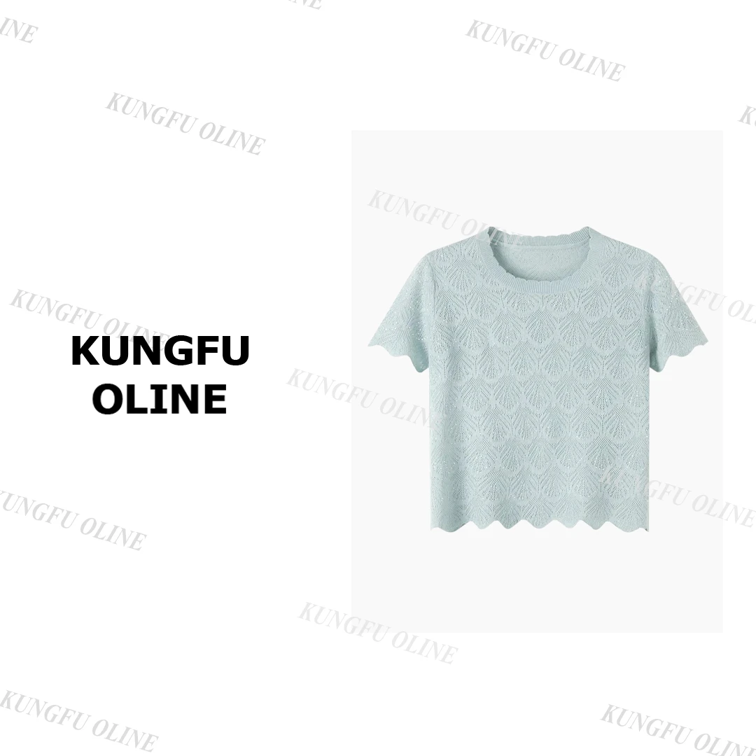 【小妖】MY8882气质圆领百搭休闲针织衫女休闲显瘦上衣