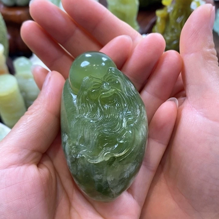 蛇纹石玉未镶嵌手把