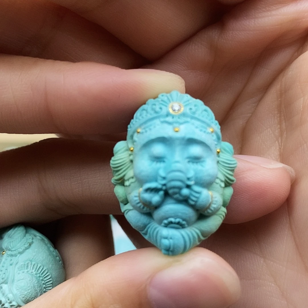 晨***馆未镶嵌绿松石配饰