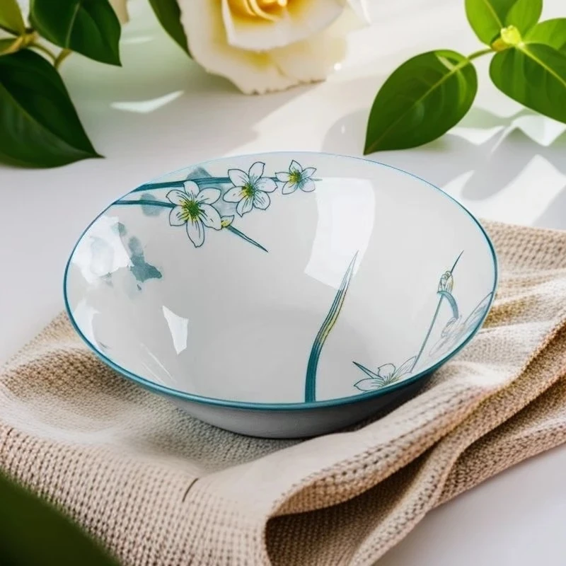 水仙碗8英寸4只装餐具家用