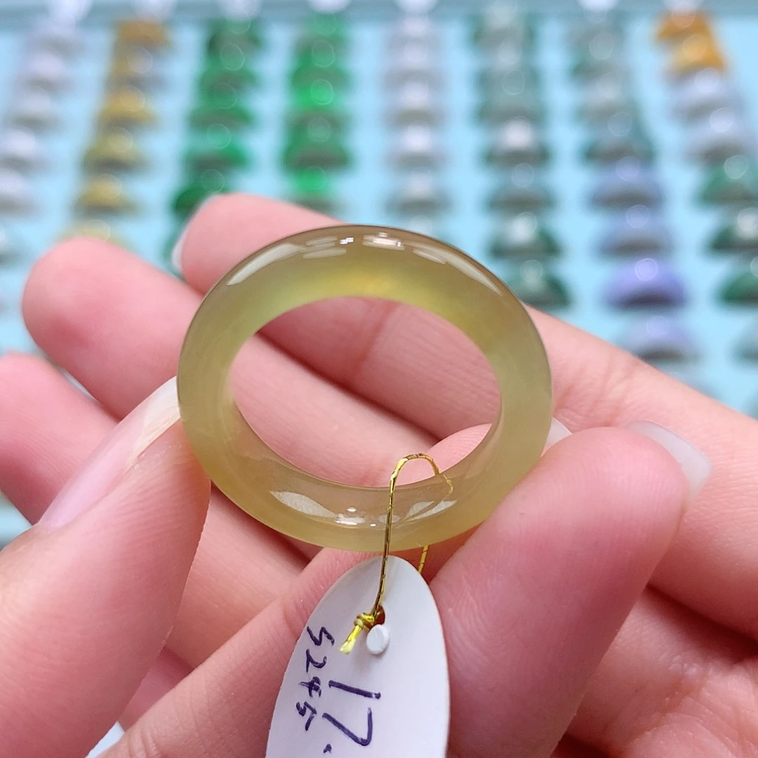 未镶嵌戒指翡翠1718圈