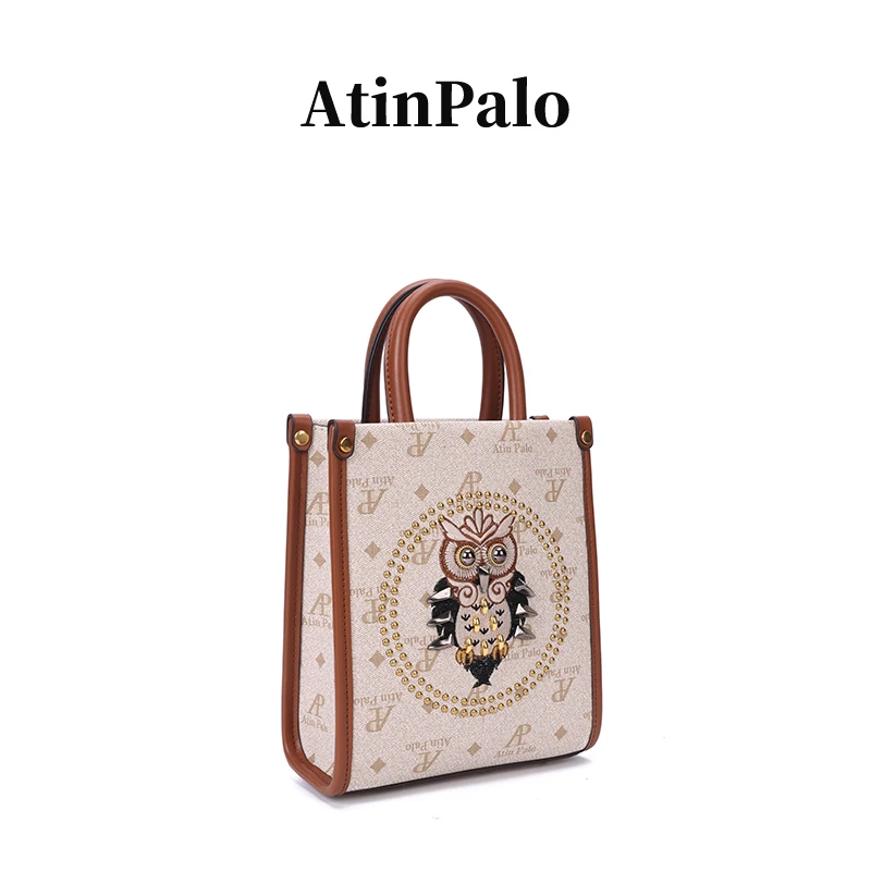 新款经典轻奢高级感手提单肩斜跨女士包包AP6016米白色