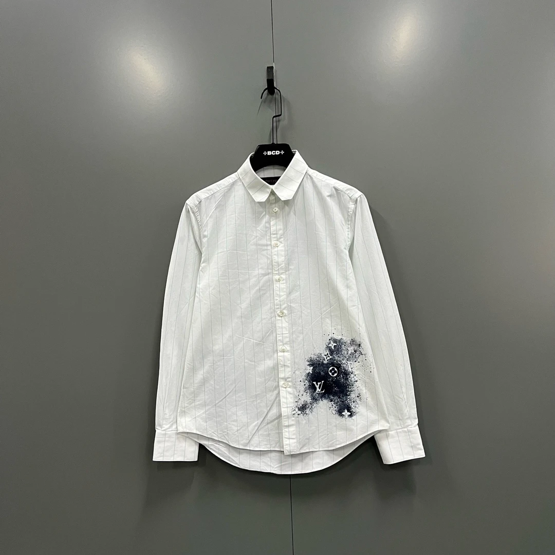 Louis Vuitton lv 条纹星空老花印花衬衫 S码/95新/7350/bc008192