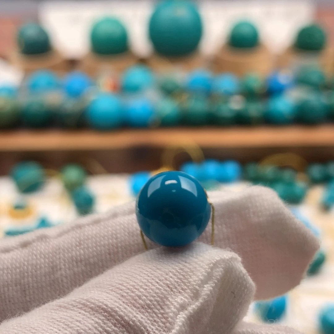 绿松石未镶嵌发饰10.5mm