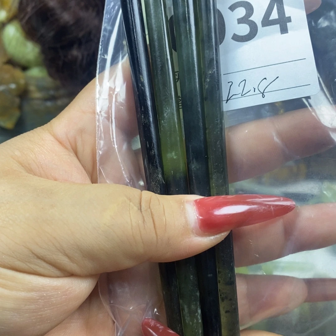 蛇纹石玉未镶嵌发饰