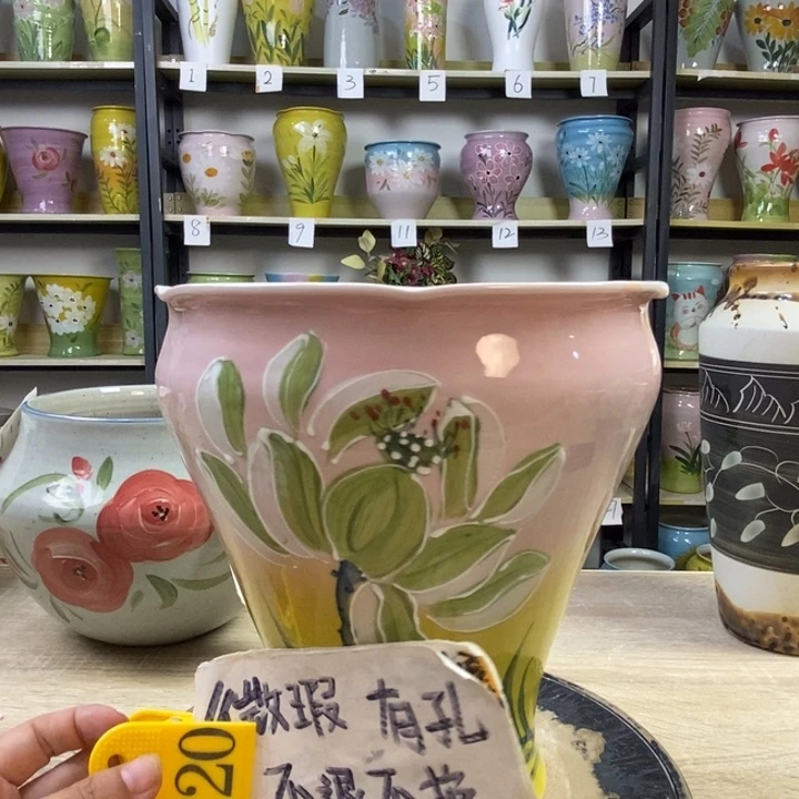 景德镇高温陶瓷花盆