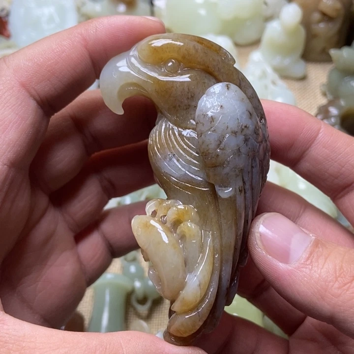 和田玉未镶嵌挂件