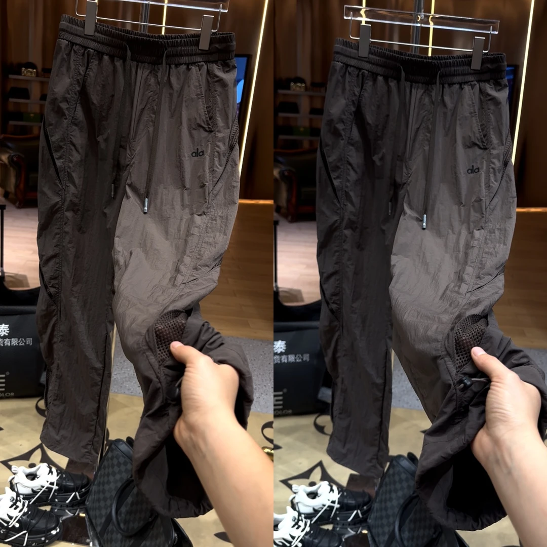 户外运动时尚轻薄春夏必备纯色透气轻奢纯色宽松百搭设计感休闲裤