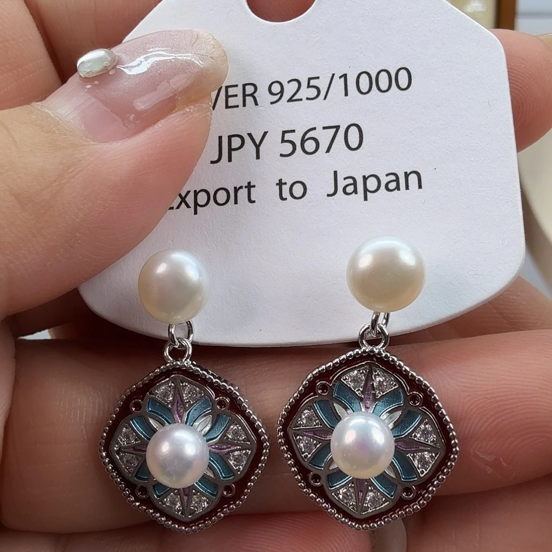 未镶嵌淡水珍珠耳饰