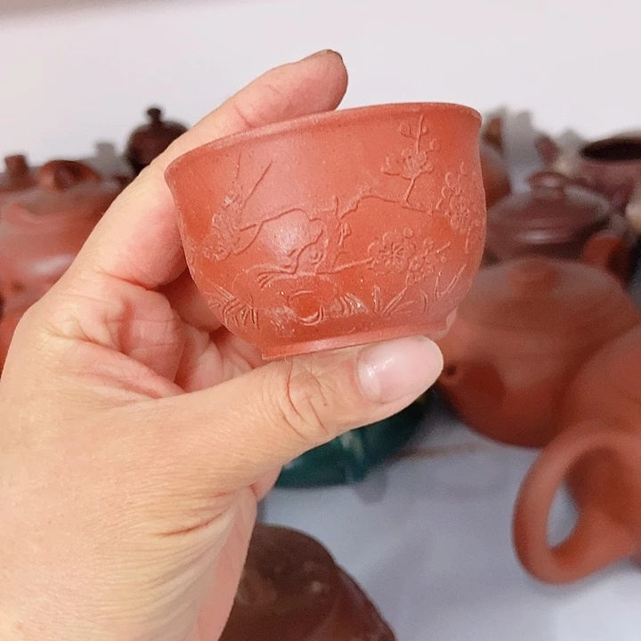 紫砂茶杯宜兴紫砂手工制作