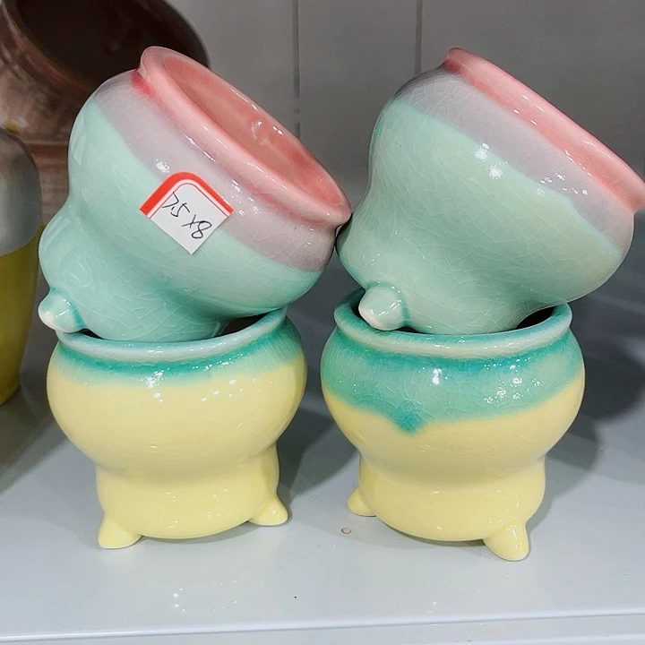 多肉陶瓷花盆满10元包邮