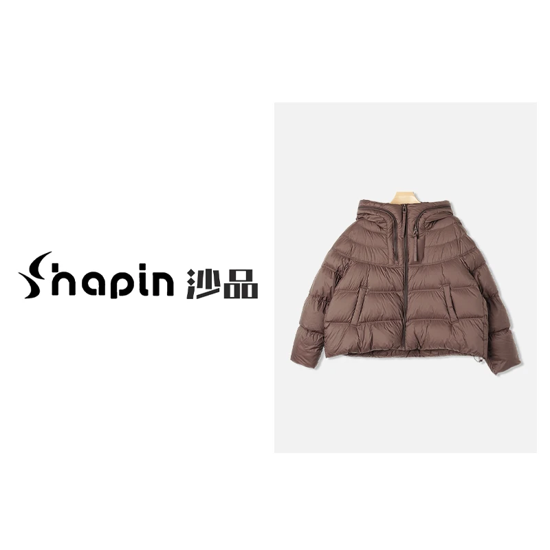 反季清仓时尚短款蓬松连帽羽绒服设计款保暖外套女JH826