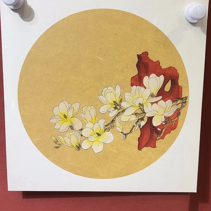 国画听兰花鸟老师