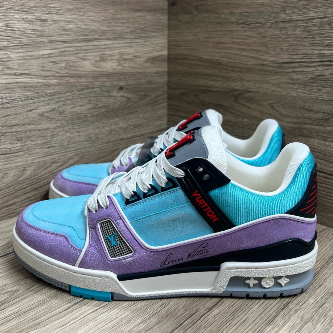 99新 LouisVuitton/路易威登 Trainer 马卡龙板鞋 36.5码 40码