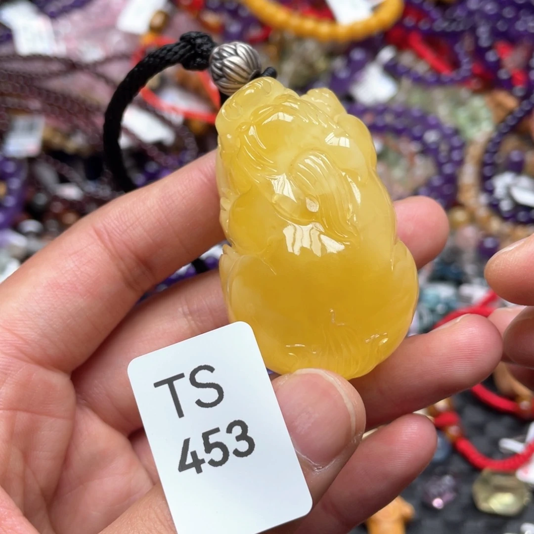 蜜蜡颈饰未镶嵌旖*旎吊坠