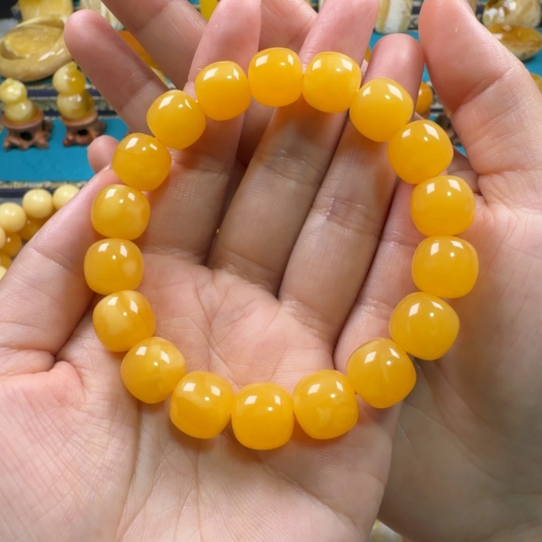 琥珀未镶嵌手链同料