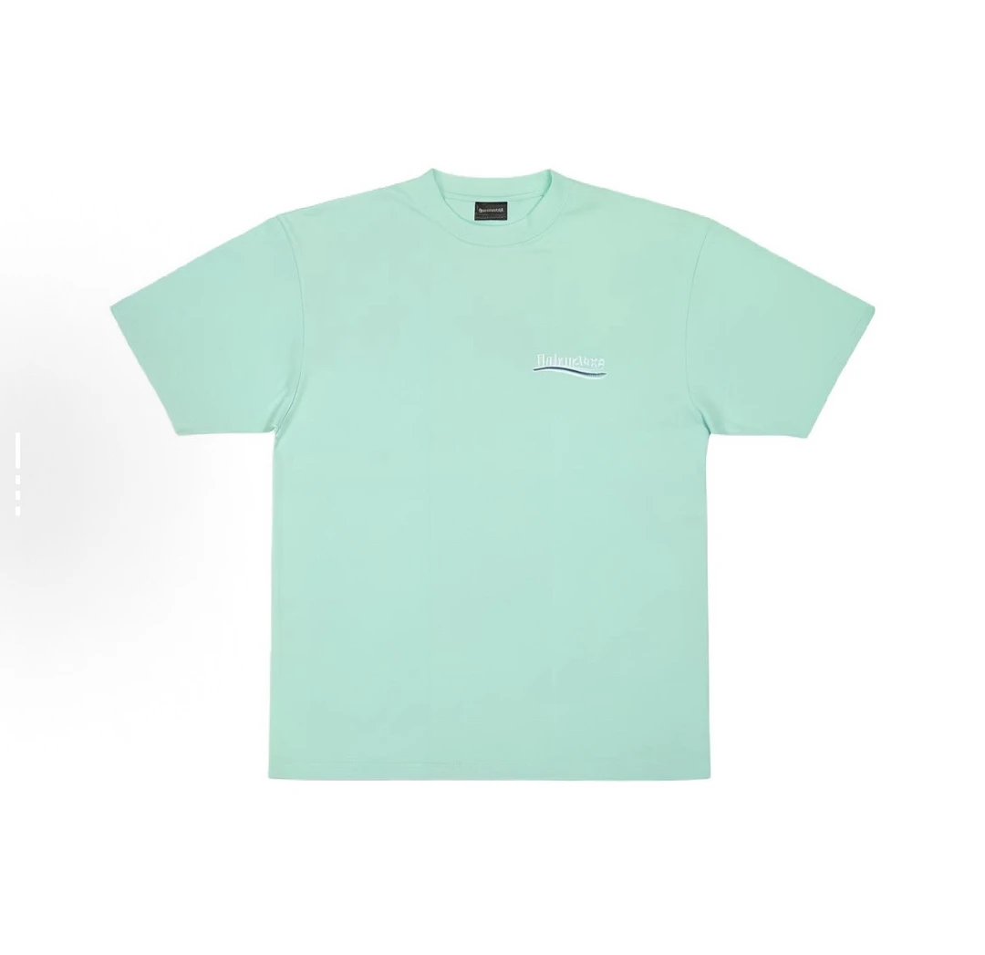 未使用 Balenciaga/巴黎世家 可乐刺绣短袖/XS码/胸围113/衣长78/