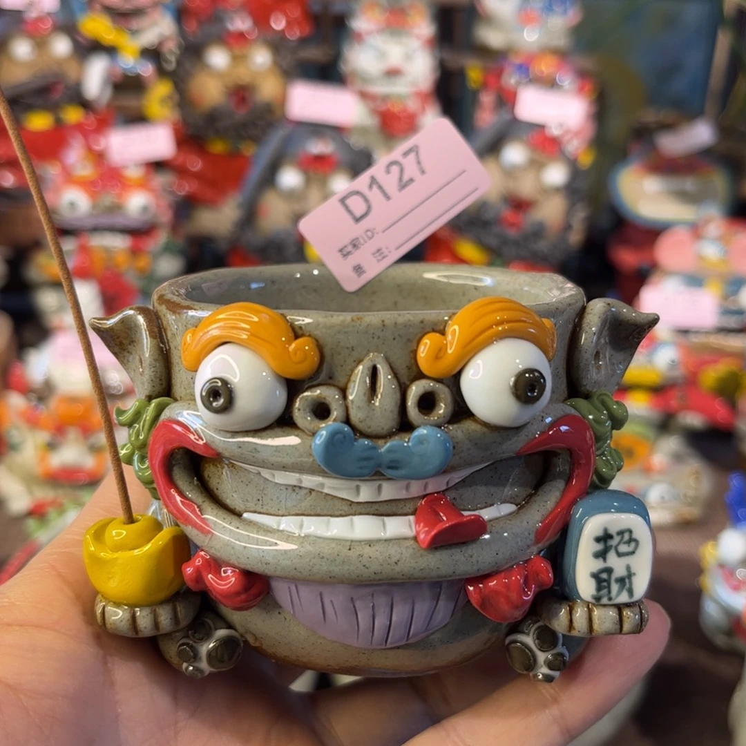 泥塑纯手工茶宠摆件