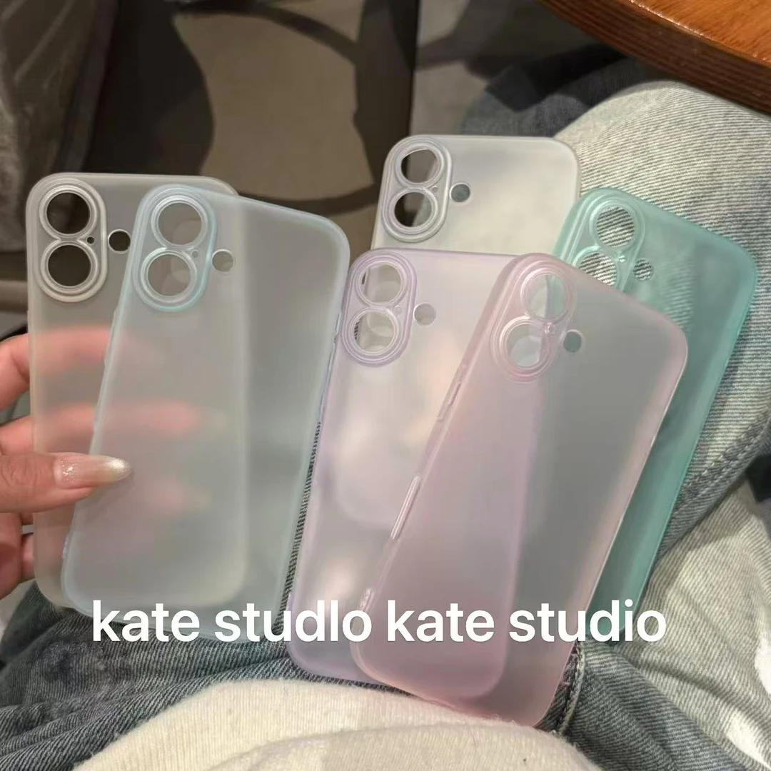 冰雾果冻磨砂壳适用iPhone16全包软壳夏日15plus轻薄壳ins风16pro