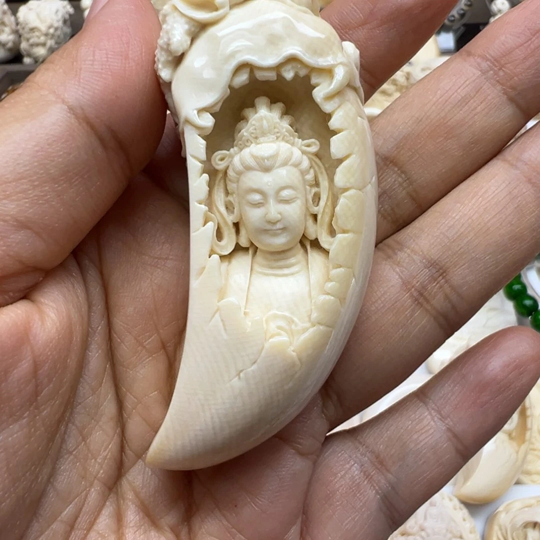 白玉菩提吊坠用****0猛犸