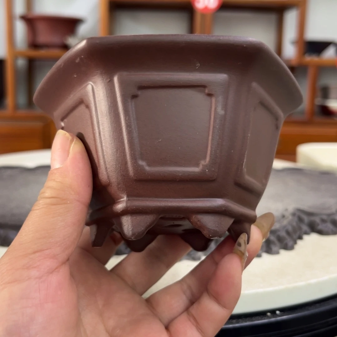 紫砂花盆瑕疵6-10.5。。。