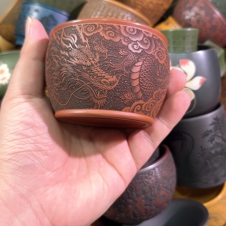 茶杯紫砂全手工紫砂主人杯
