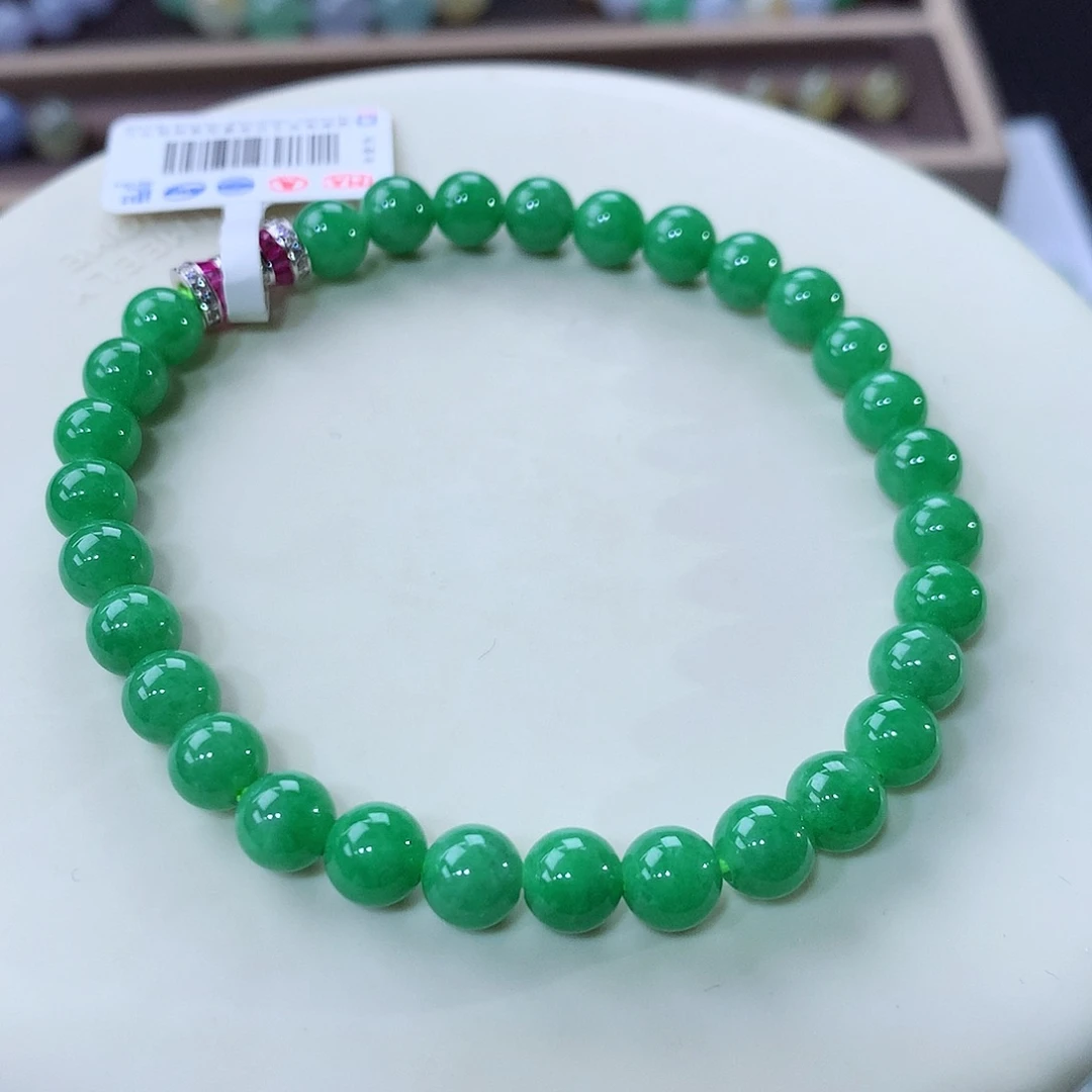 未镶嵌手串翡翠翡翠卡6.5