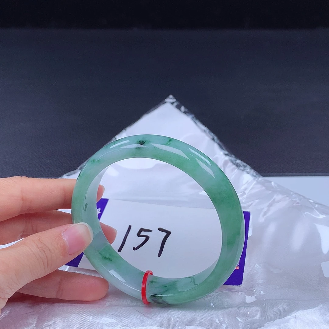 翡翠手镯未镶嵌62圈001066