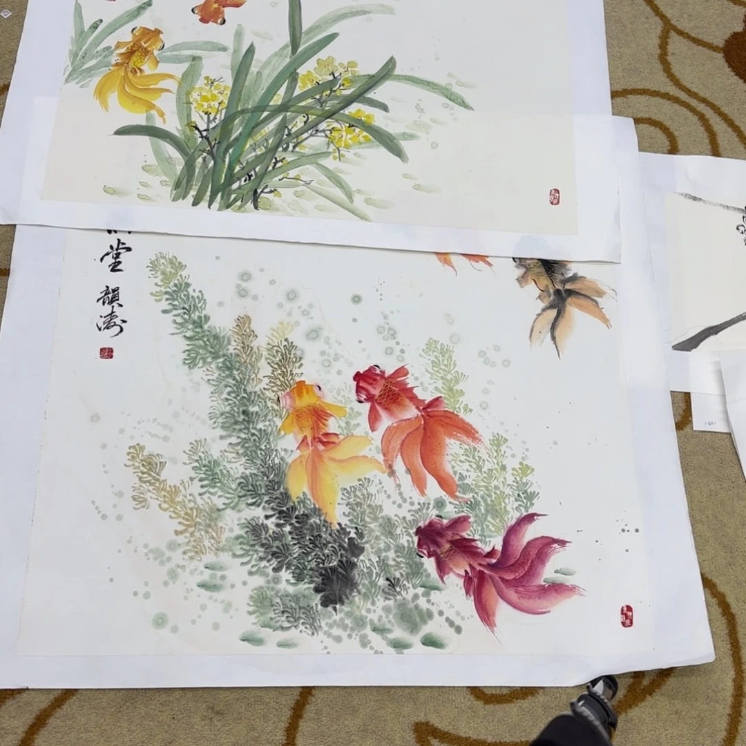 瑞***杰国画龚韵涛老师四尺斗方开刘