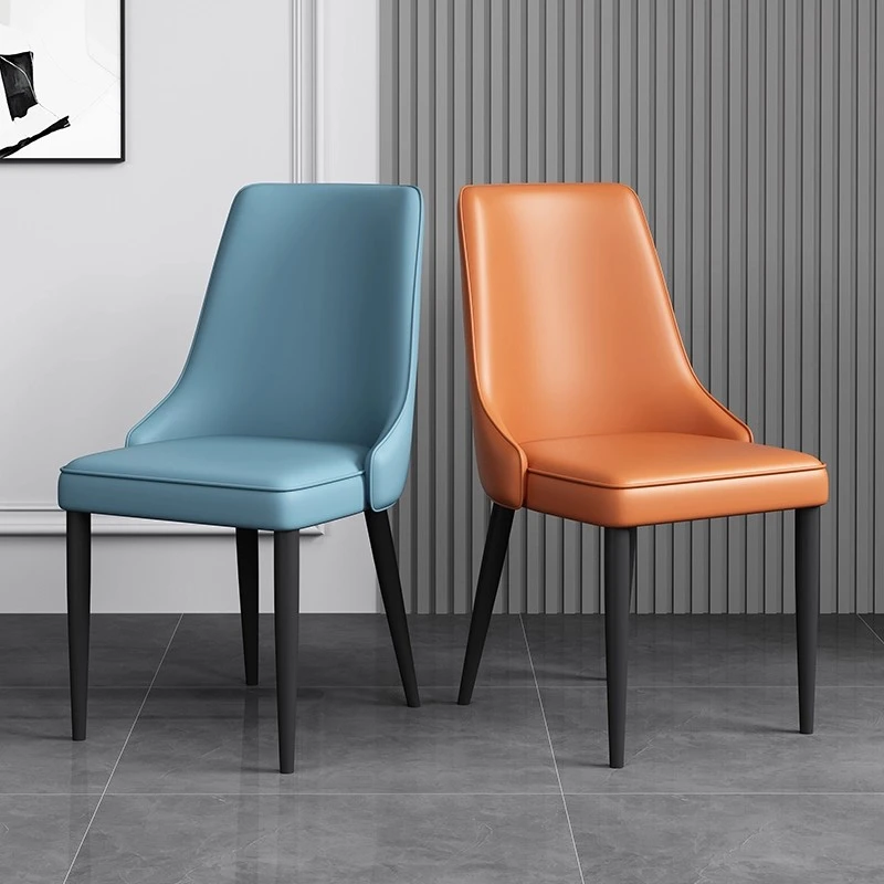 意式轻奢北欧酒店凳子家用现代餐椅餐厅椅子简约休闲餐桌椅靠背椅