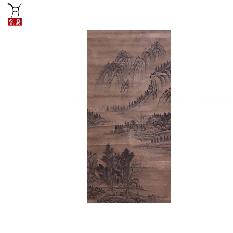 X1025山水立轴46X130/5.4平尺